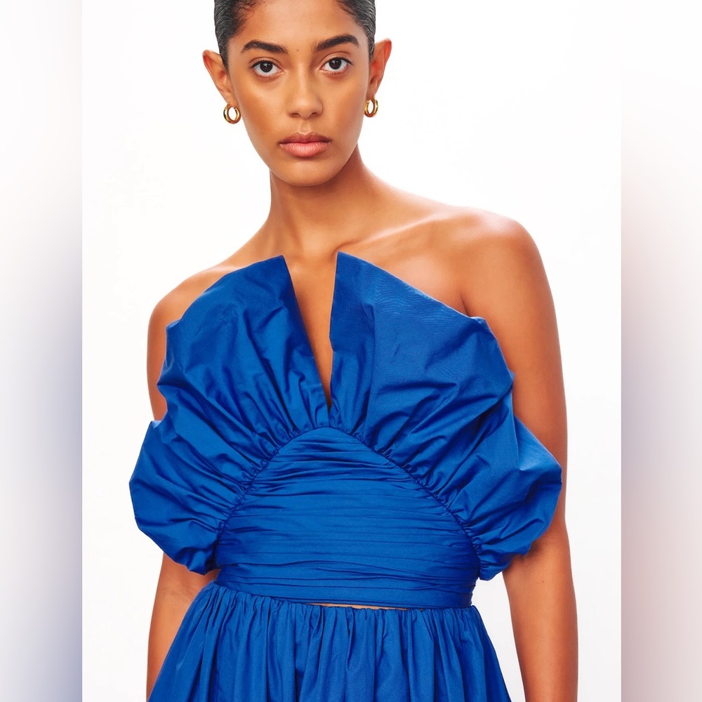 Mara Hoffman vivi sleeveless crop top cobalt blue size 2 NWT